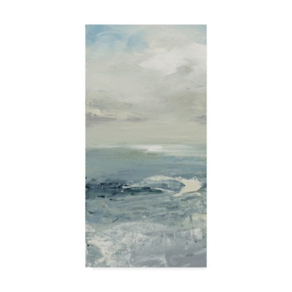 Trademark Fine Art Julia Purinton 'Waves Ii Muted' Canvas Art, 16x32 WAP04697-C1632GG